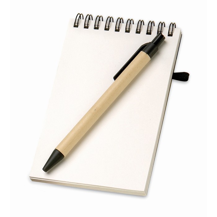 Promotional Recycled paper notebook and pen