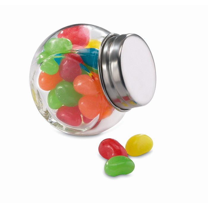 Promotional Glass jar with jelly beans