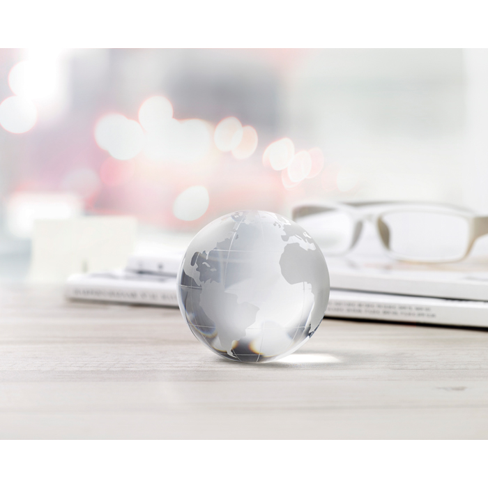 Printed Glass Paperweight Ball