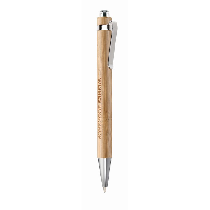 Branded Bamboo automatic ball pen