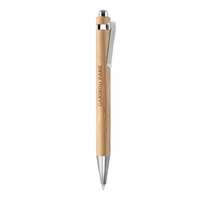 Personalised Bamboo automatic ball pen