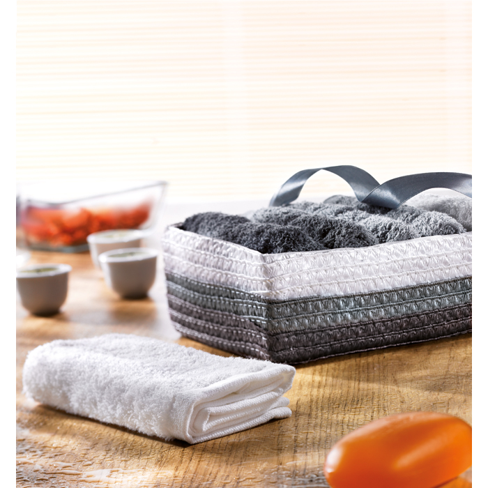 Promotional 6 Hand Towels In Basket