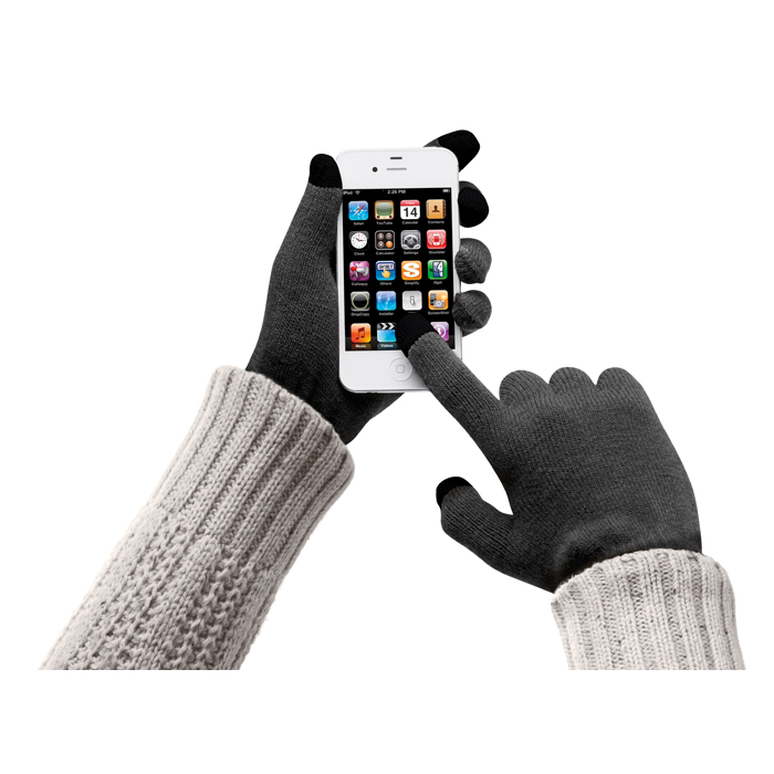 Embellished Tactile gloves for smartphones 