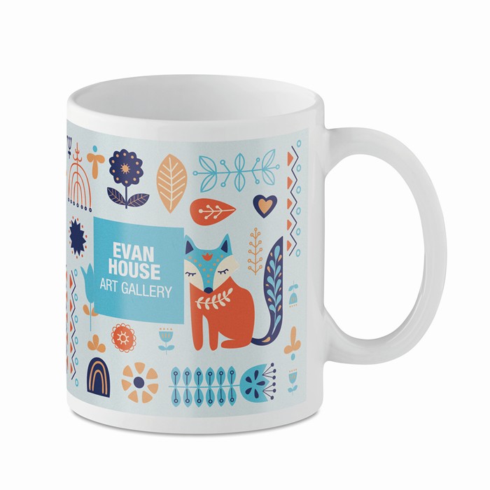 Printed Personalised mugs Sublimation ceramic mug 300 ml