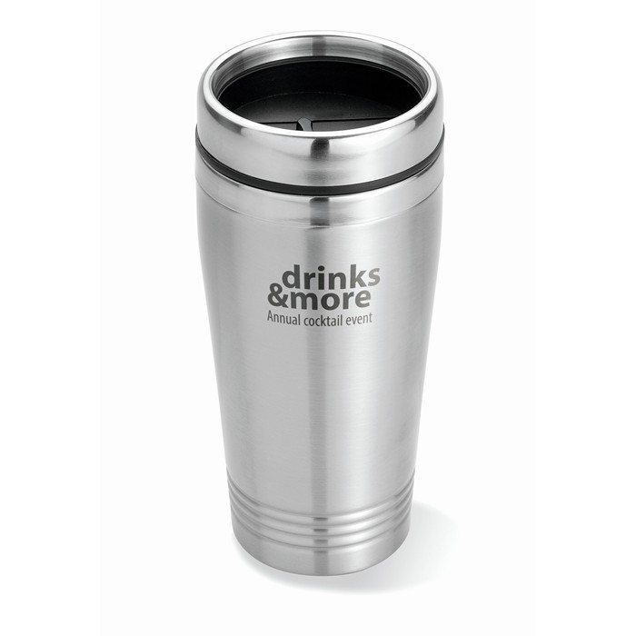 Branded Double wall travel cup 400ml