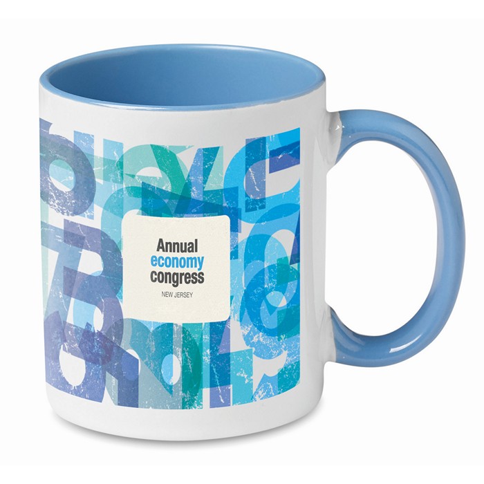 Printed Corporate mugs Coloured sublimation mug