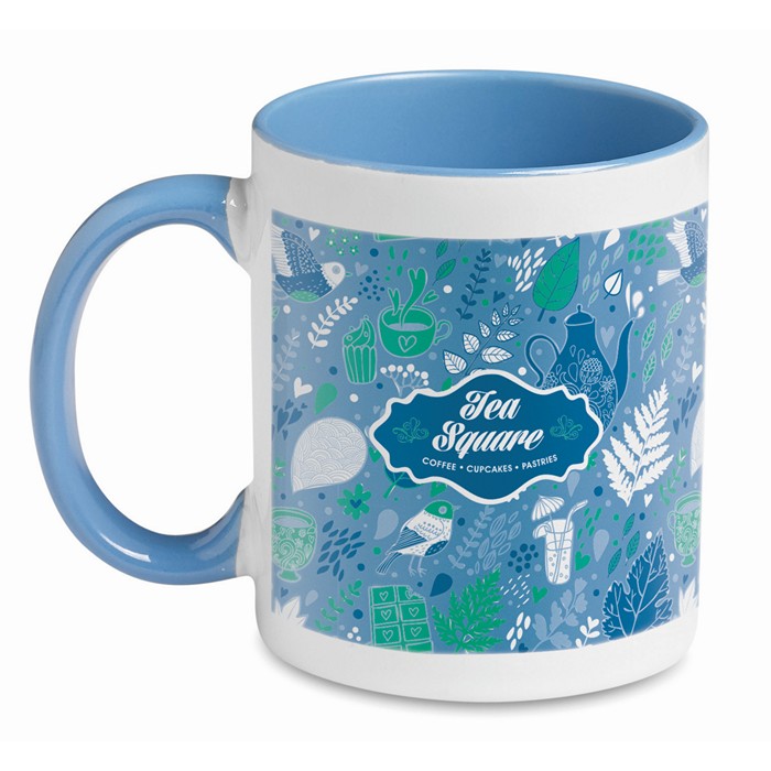 Branded Promotional mugs Coloured sublimation mug
