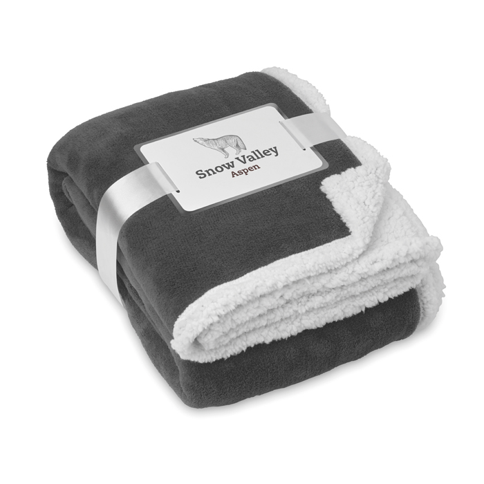 Branded Promotional blankets Blanket coral fleece/ sherpa  M