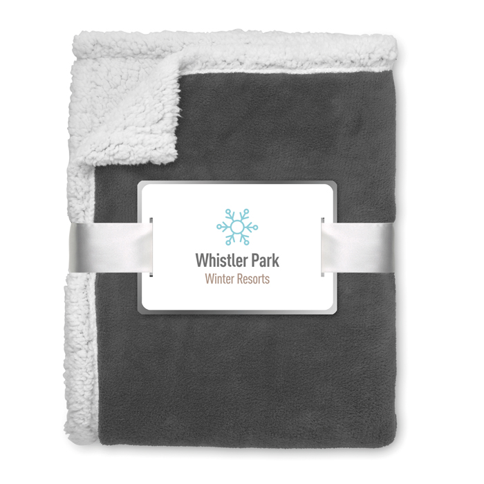Custom Promotional blankets Blanket coral fleece/ sherpa  M