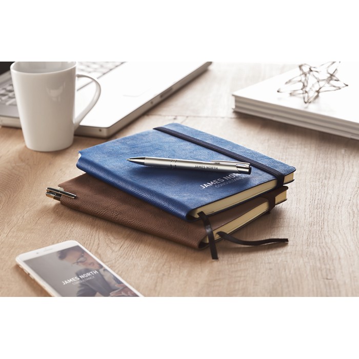 Printed Notebook PU cover lined paper