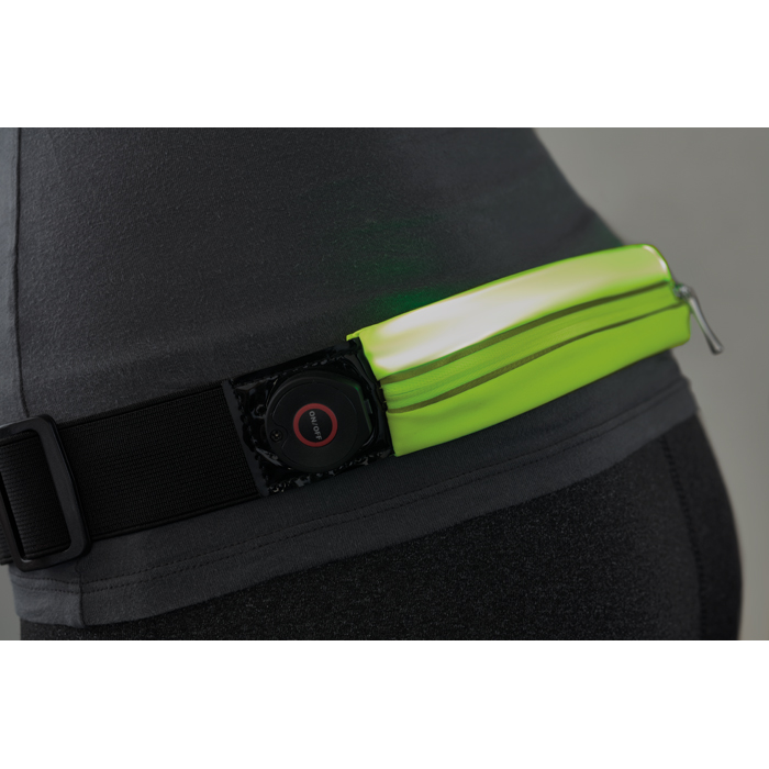 Printed Running waist belt with light