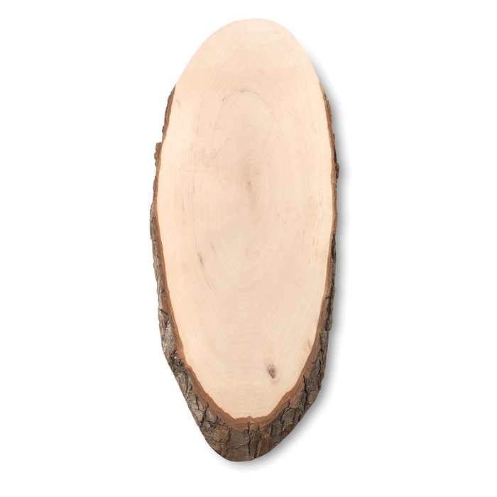 Promotional Oval wooden board with bark