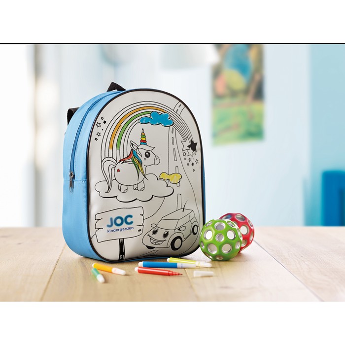 Promotional Backpack with 5 markers