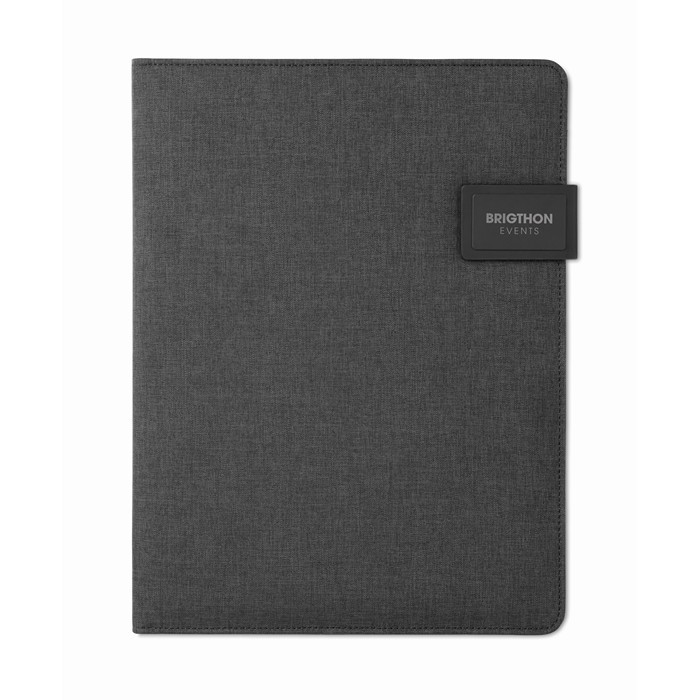 Business A4 folder with power bank