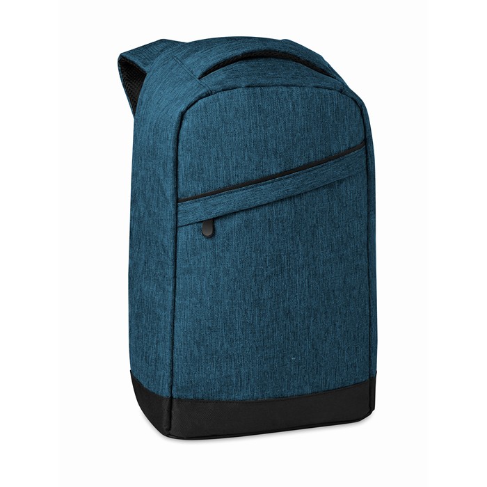 Branded Personalised backpacks 2 tone backpack incl USB plug