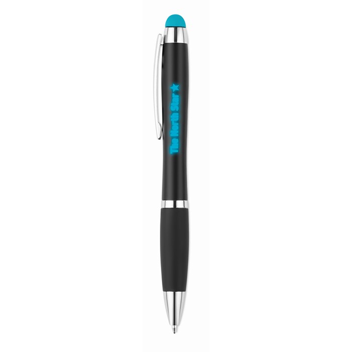 Custom Promotional ballpens Twist ball pen with light