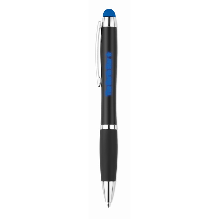 Branded Personalised ballpens Twist ball pen with light