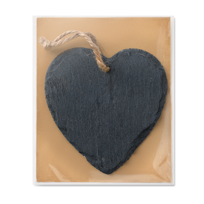 Personalised Slate hanger heart