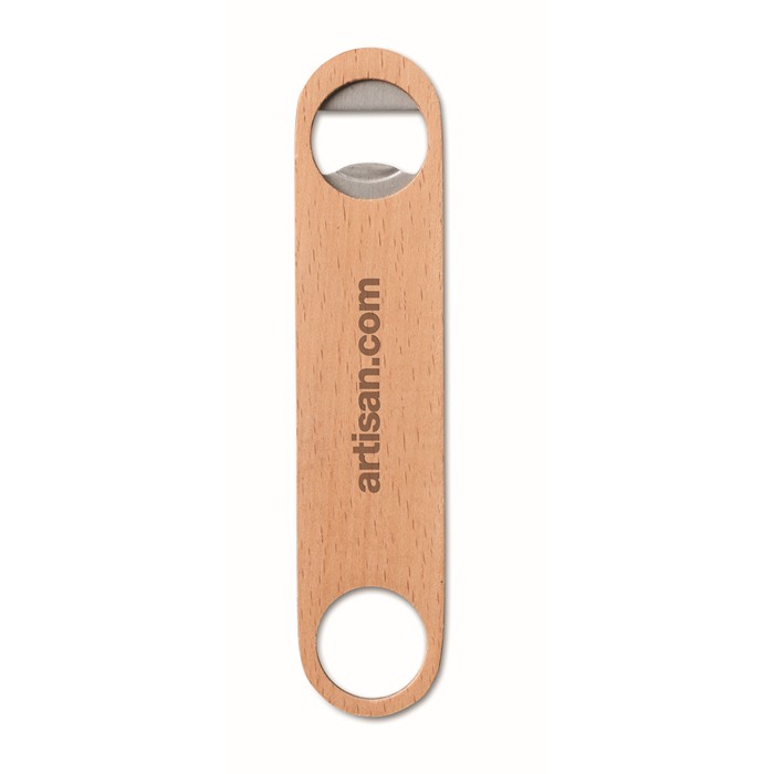 Branded Wooden bottle opener