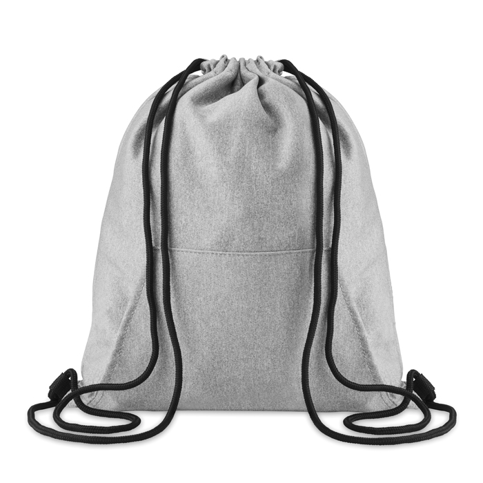 Embellished Drawstring bag with pocket     