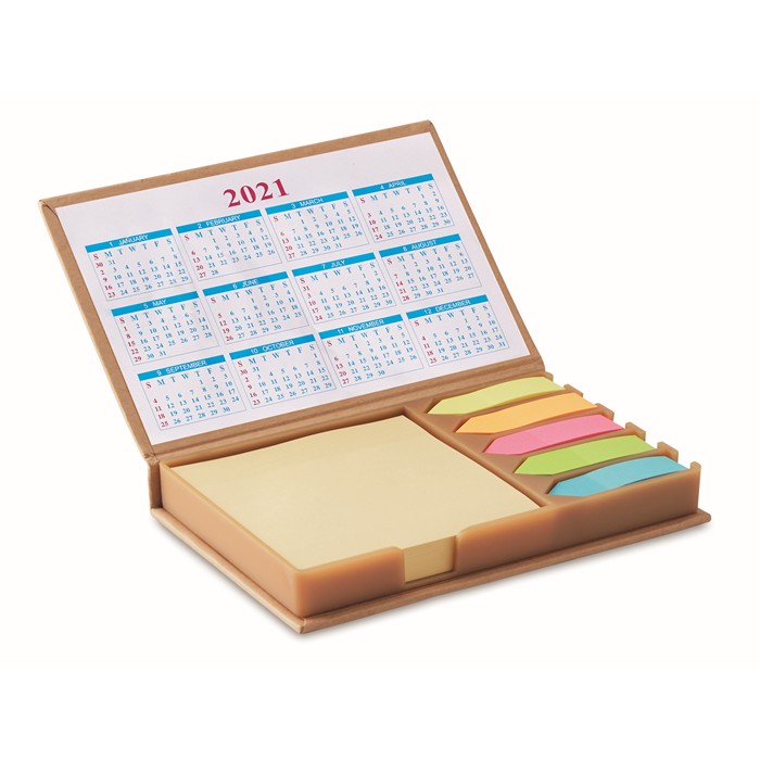 ImPrinted Desk set memo with calendar
