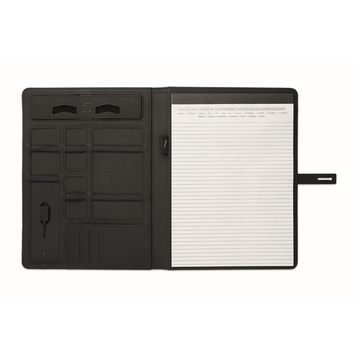 Corporate A4 folder w/ wireless charger