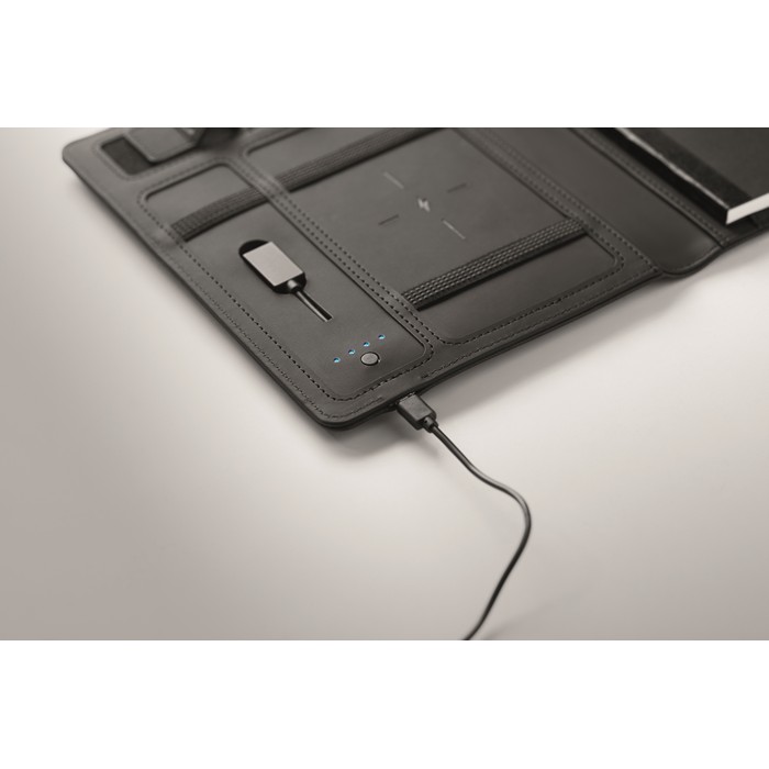 Business A5 folder w/ wireless charger  