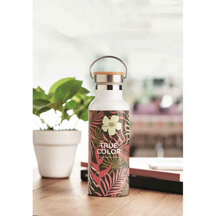 Printed Corporate flasks,PMM-FLASKS Double wall flask 500 ml