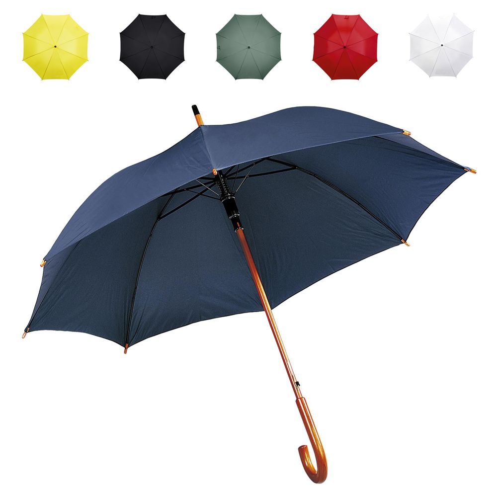 Promotional Automatic Wooden Crook Umbrella
