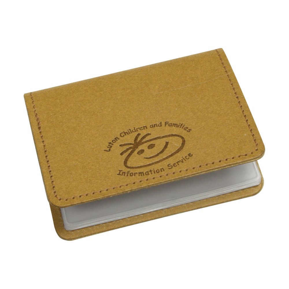 Promotional Eco Natural Leather Business Card Wallet